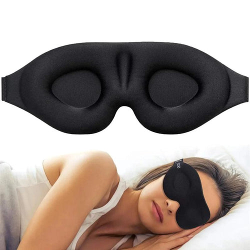 DreamFit™ 3D Contoured Sleep Mask – Zero Pressure Blindfold