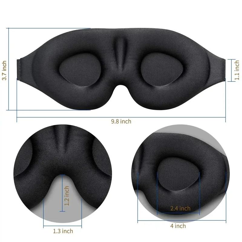 DreamFit™ 3D Contoured Sleep Mask – Zero Pressure Blindfold