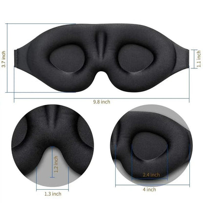 DreamFit™ 3D Contoured Sleep Mask – Zero Pressure Blindfold