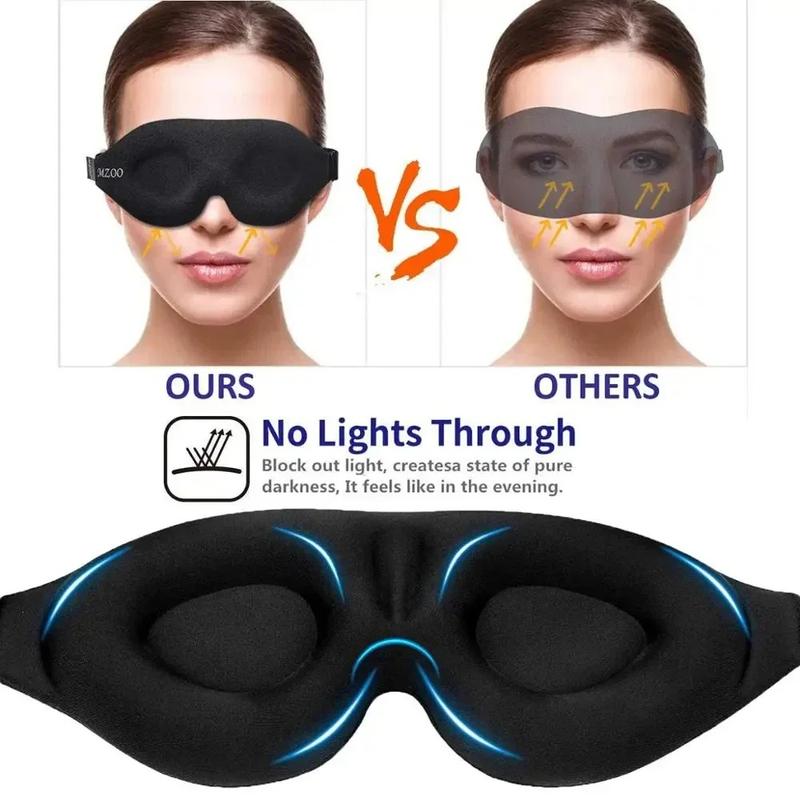 DreamFit™ 3D Contoured Sleep Mask – Zero Pressure Blindfold