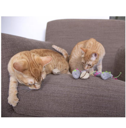 SmartyKat Skitter Critters – Plush Catnip Mice, 10-Pack