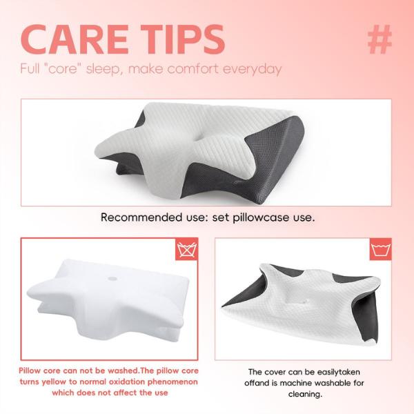 Cloud Rest™ Memory Foam Neck Pillow – Washable Cover