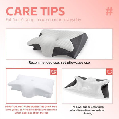 Cloud Rest™ Memory Foam Neck Pillow – Washable Cover