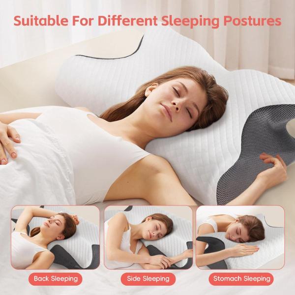 Cloud Rest™ Memory Foam Neck Pillow – Washable Cover