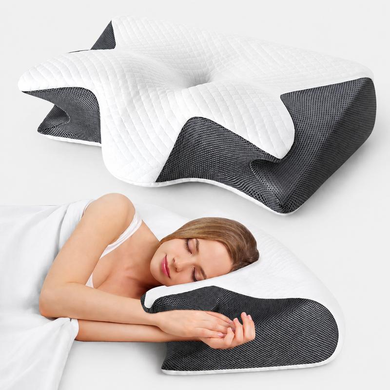 Cloud Rest™ Memory Foam Neck Pillow – Washable Cover